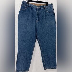 Duluth Trading Co Carpenter Jeans 14x29 Vintage Denim Workwear Utility